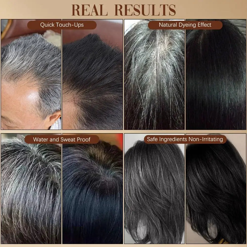 2 in 1 Water And Sweat Proof Hair Comb Dye for Men & Women