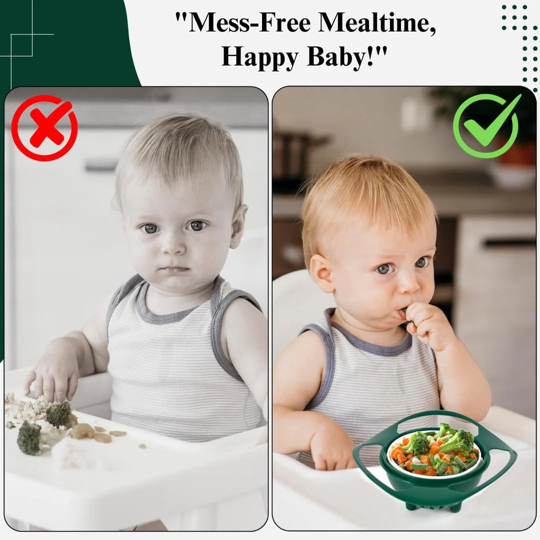 360° Rotating Spill Proof Gyro Bowl for Toddlers | ⏰Limited Period Offer⏰