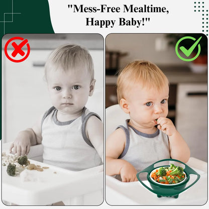 360° Rotating Spill Proof Gyro Bowl for Toddlers | ⏰Limited Period Offer⏰