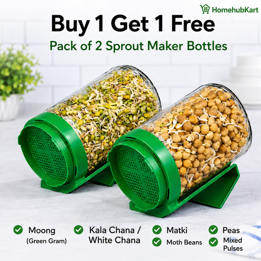 QuickHome Sprout Maker Bottle Set (Pack of 2)