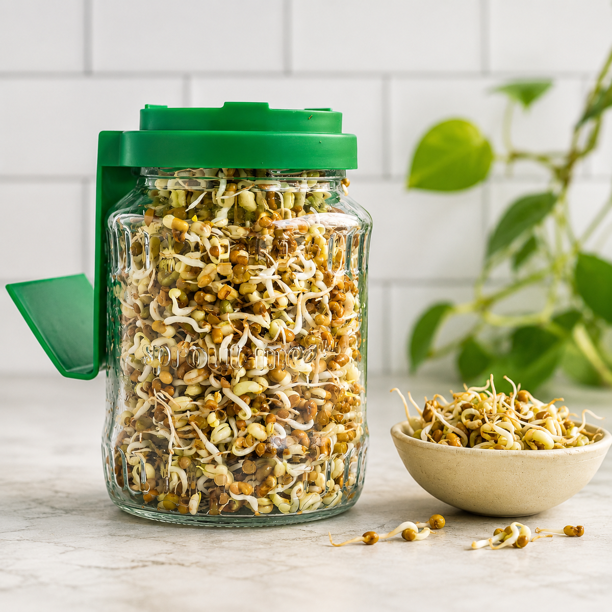 QuickHome Sprout Maker Bottle Set (Pack of 2)