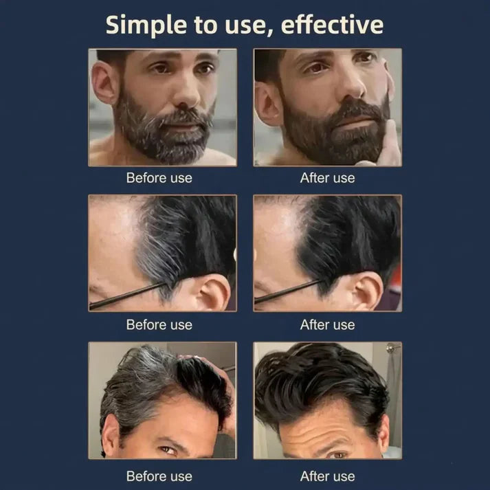 2 in 1 Water And Sweat Proof Hair Comb Dye for Men & Women