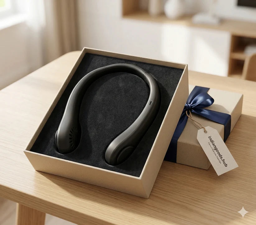 NeckFan™ – Wearable Neck Fan | Soft Airflow | Outdoor & Travel Cooling