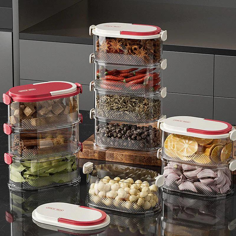 🔥Multi-layer Sealed Spice Organizer