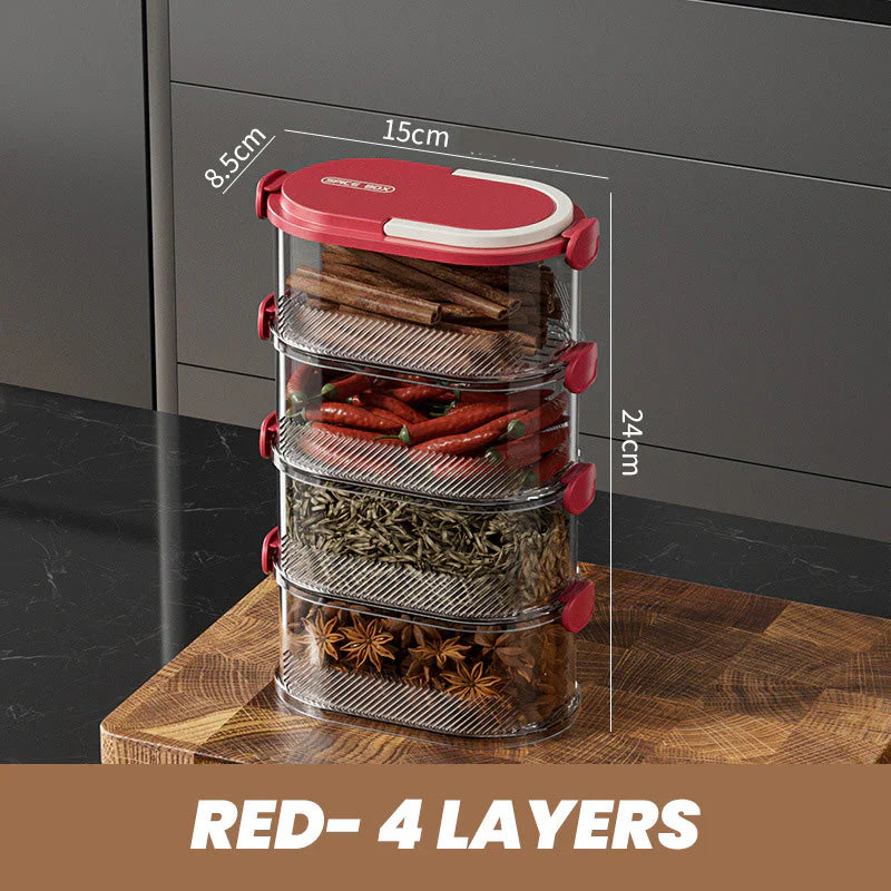 🔥Multi-layer Sealed Spice Organizer