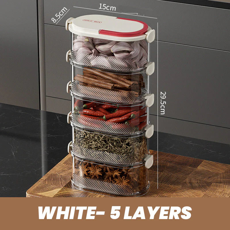 🔥Multi-layer Sealed Spice Organizer